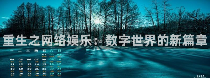 好彩运集团：重生之网络娱乐：数字世界的新篇章