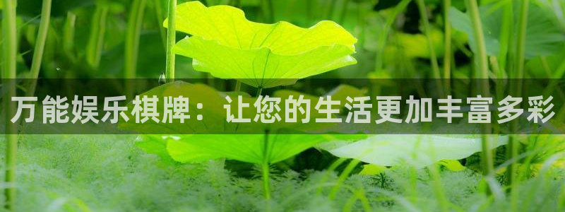 好彩运黄金加特林：万能娱乐棋牌：让您的生活更加丰富多彩